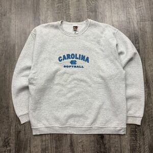 Vintage Y2K North Carolina Softball UNC Tar Heels Heavyweight Sweatshirt XL